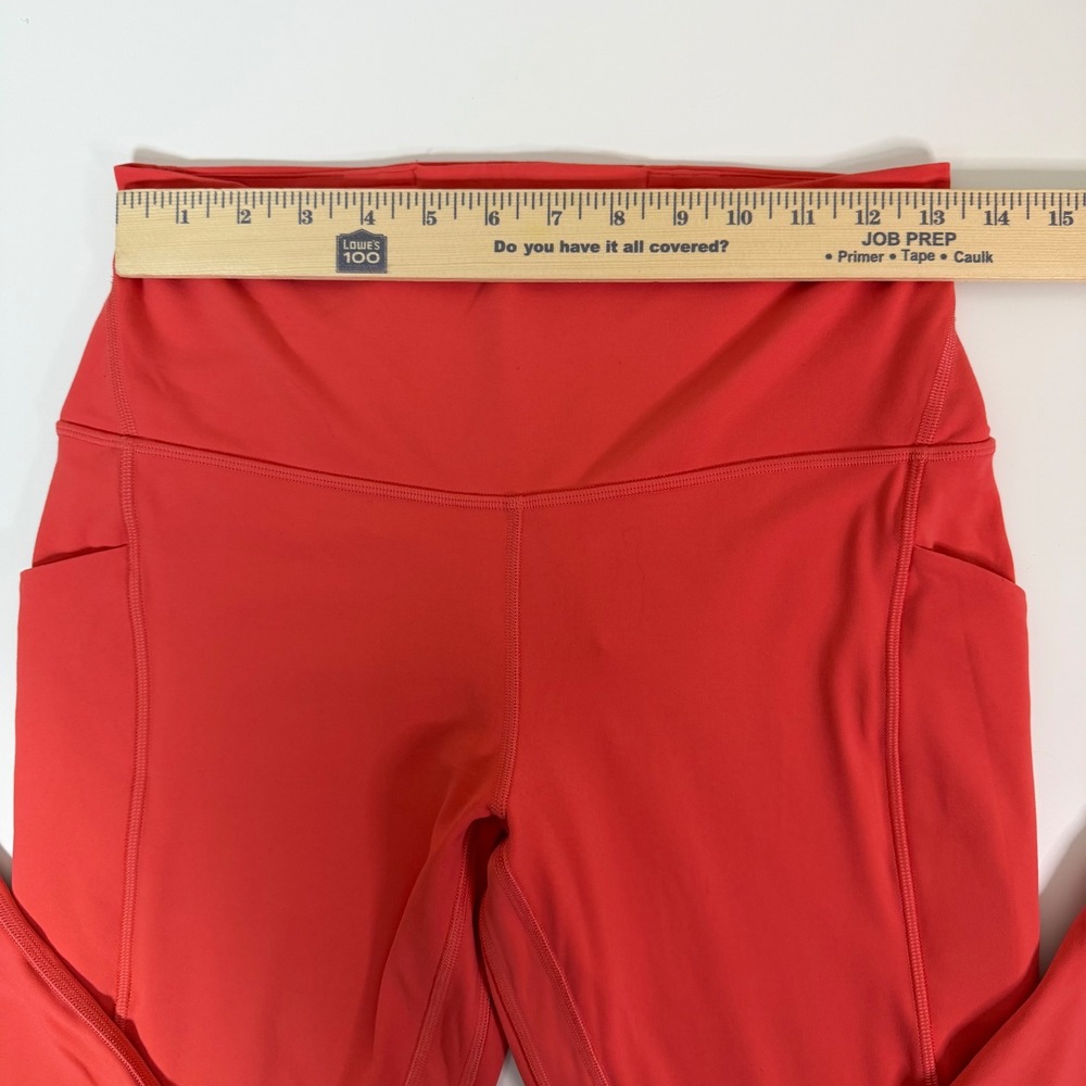 Lululemon Align High Rise Pocket Leggings Coral/Orange Size 10 Like New Active - Picture 8 of 10